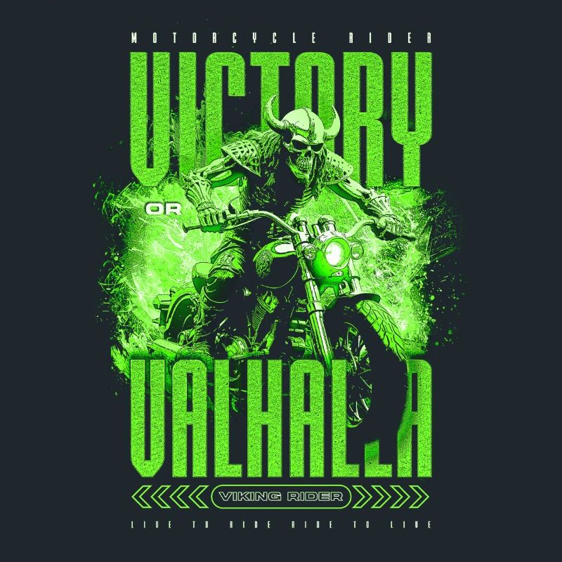 Motorrad Nordische Wikinger Sieg Oder Walhalla