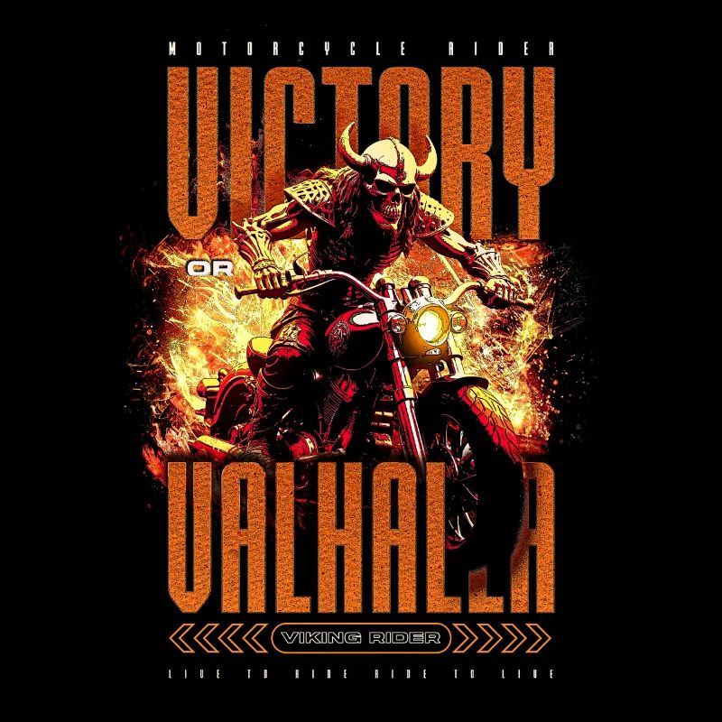 Motorrad Nordische Wikinger Sieg Oder Walhalla