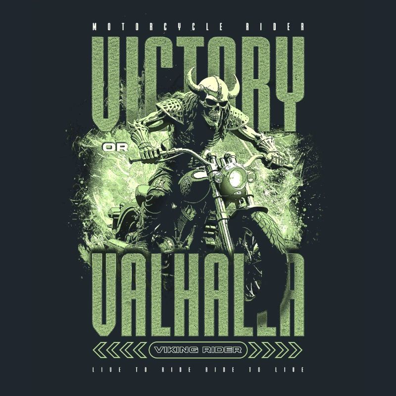 Motorrad Nordische Wikinger Sieg Oder Walhalla