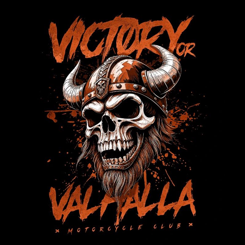 Motorrad Nordische Wikinger Sieg Oder Walhalla