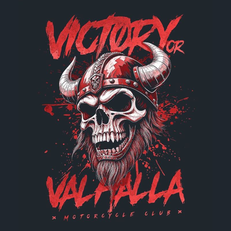 Motorrad Nordische Wikinger Sieg Oder Walhalla