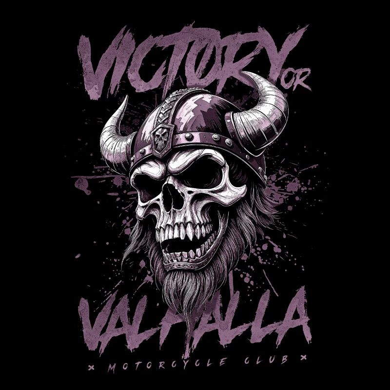 Motorrad Nordische Wikinger Sieg Oder Walhalla