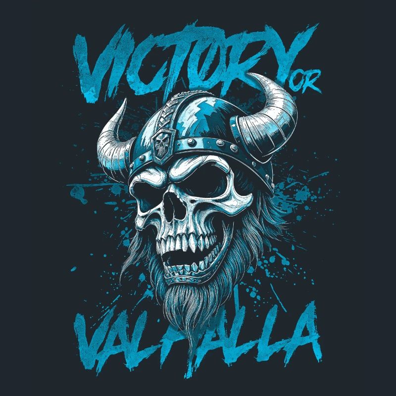 Nordischer Wikingersieg oder Walhalla