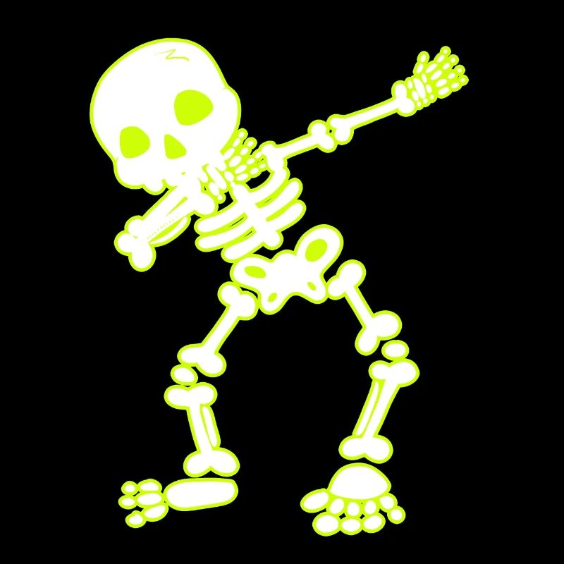 Halloween Dab Dance Skelett I Dabbender Geist