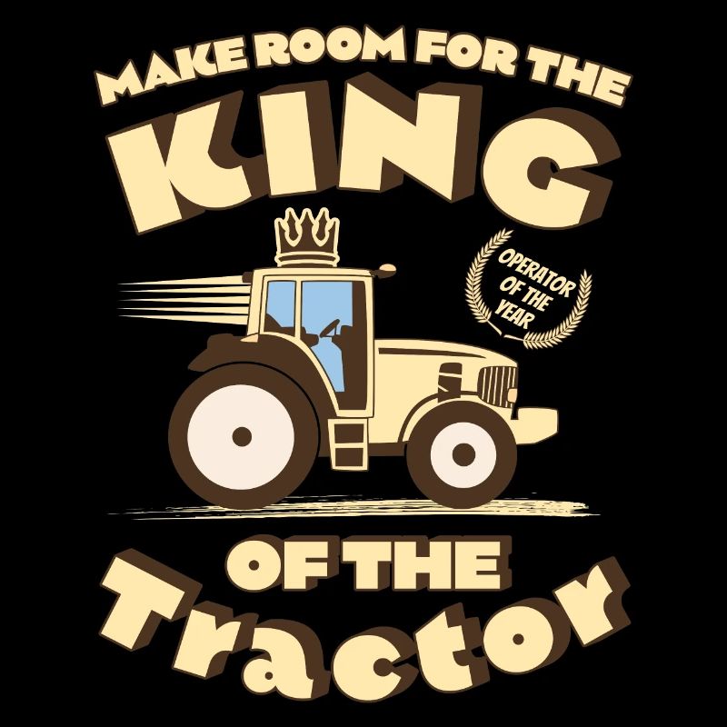 Drôle de roi de la conception de tracteurs