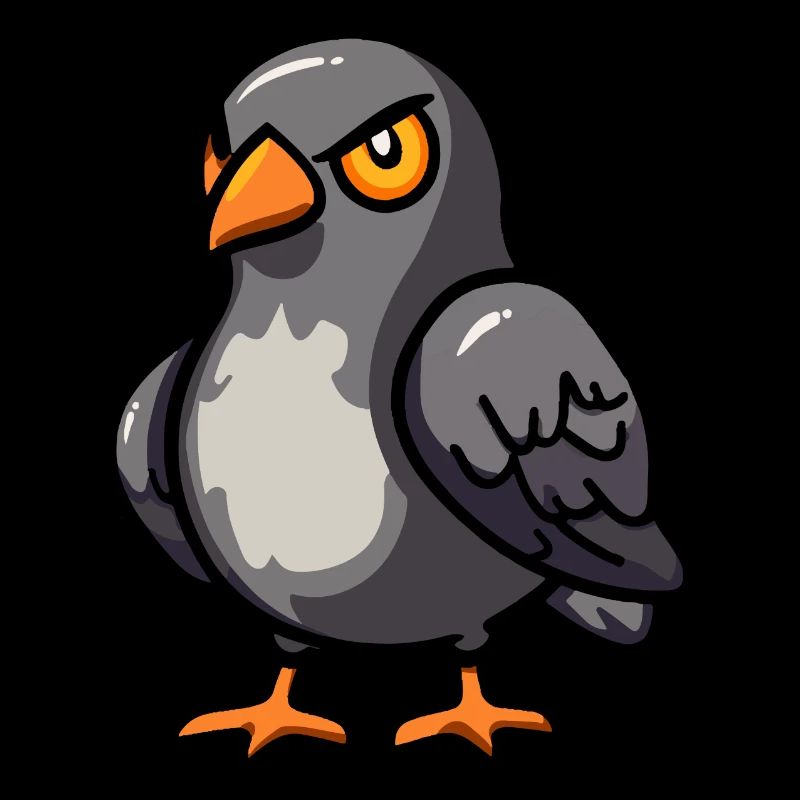 Taube Vogel Halloween Comic Lustig