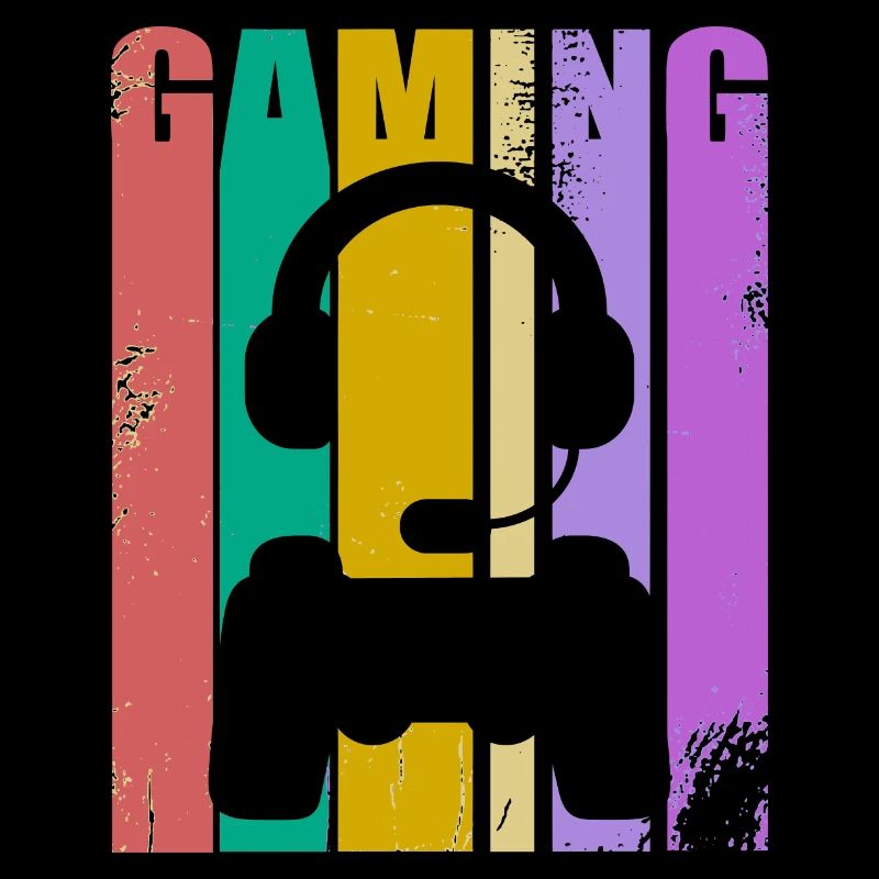 Vintage Gaming - Headset and Controller