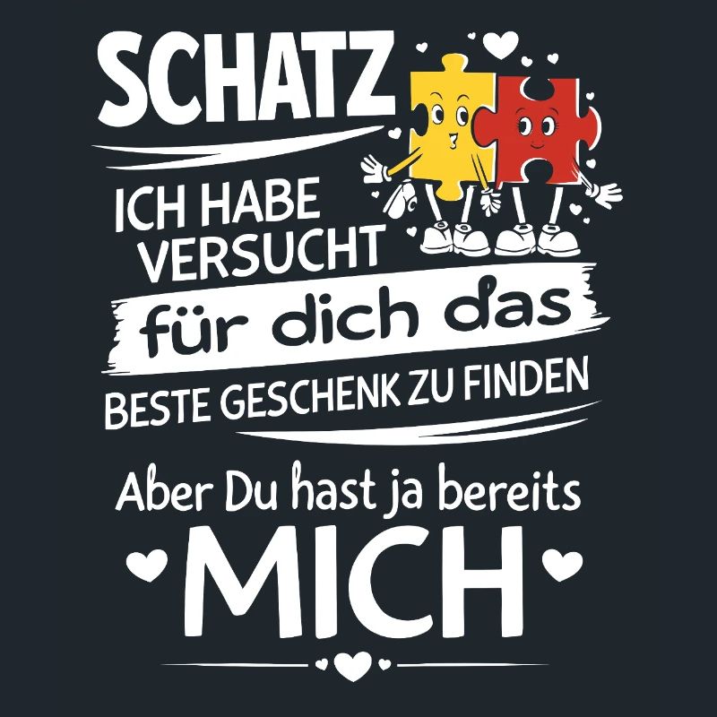 Schatz Geschenk Spruch Puzzleherz