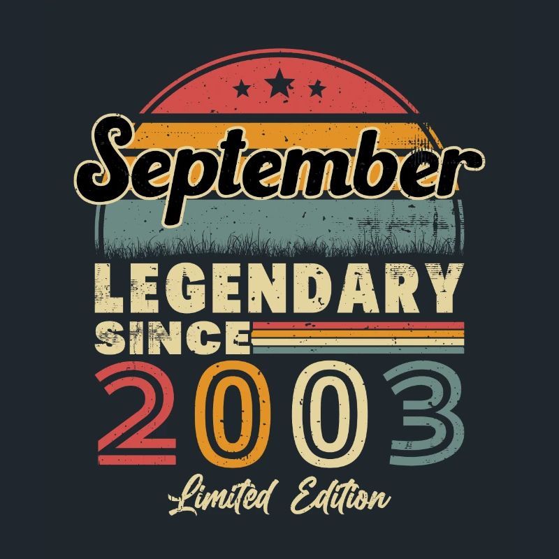 Vintage September 2003 retro birthday gift