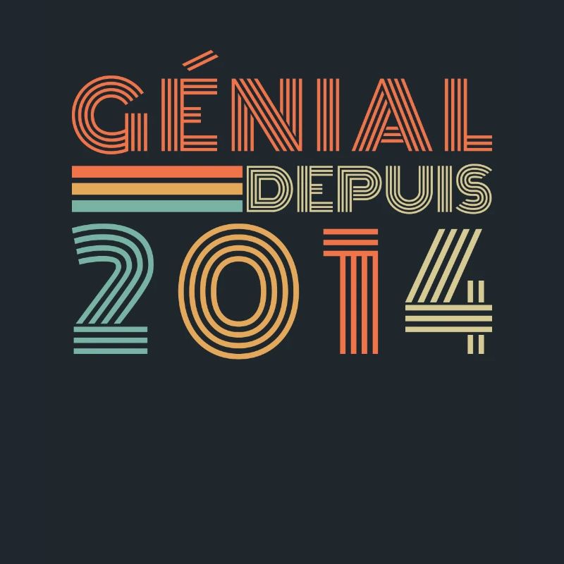 Fantastisch seit 2014 Retro Geburtstagsgeschenk