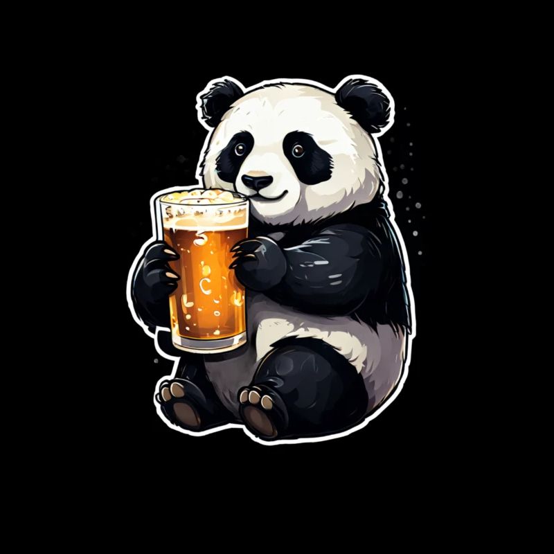 Panda mit Bier Lecker Bierchen Bier Meme