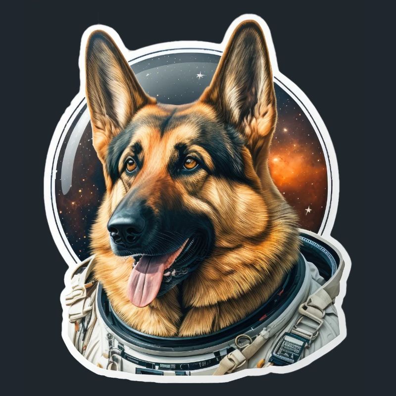 Chien de berger dans l’espace, drôles de chiens, Spacedogo !