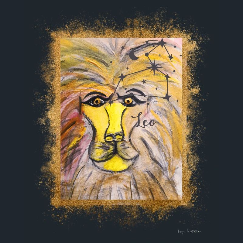 Löwe Sternzeichen Illustration