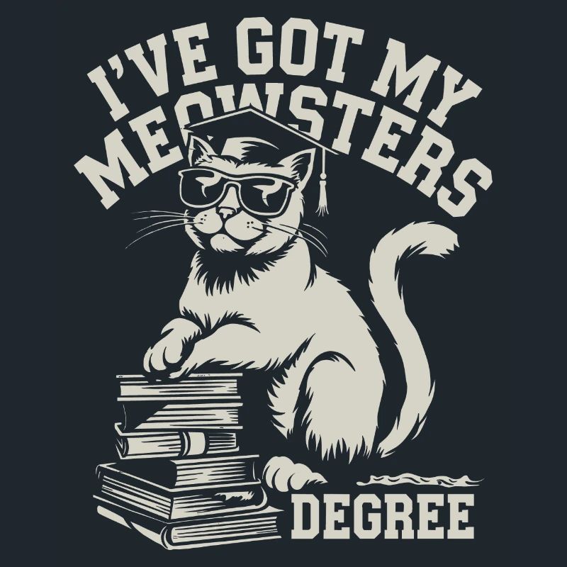 Conception de chat amusante pour les étudiants