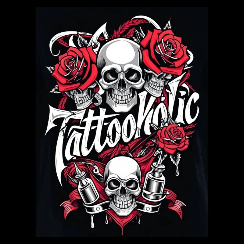 Tattoo Kunst Rosen Geschenk