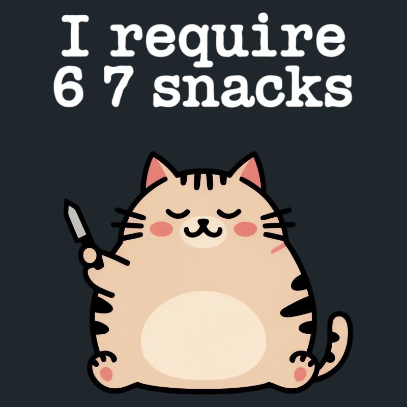 6-7 Internet Meme 6 7 Snack Cat