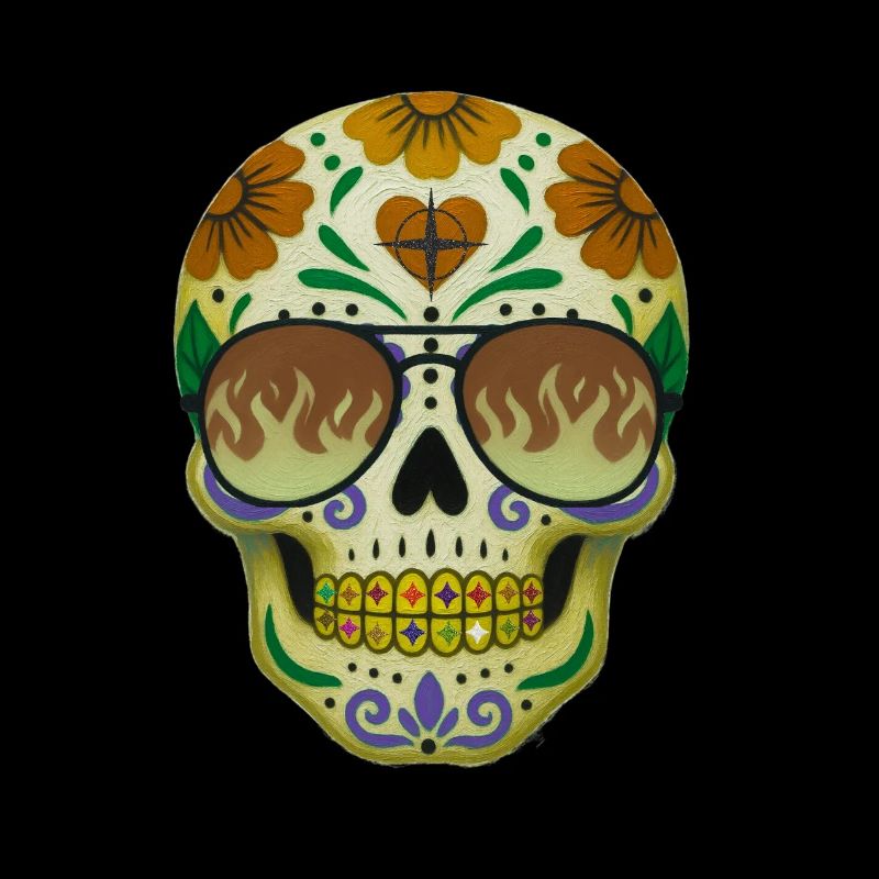 Cool skull t-shirt design.
