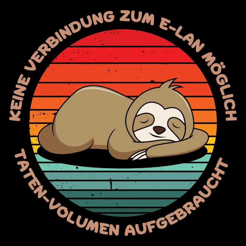 Faultier. Sloth. Lustiger Spruch.