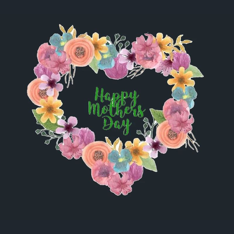 Blumenherz Muttertagsdesign