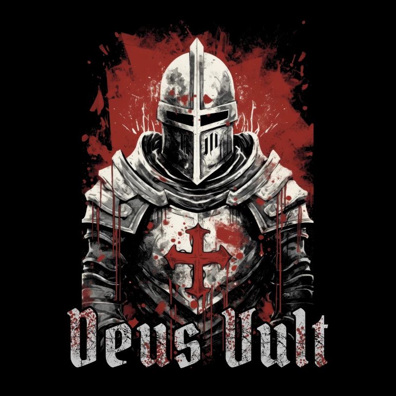 Deus Vult Crusader Knights Templar Middle Ages