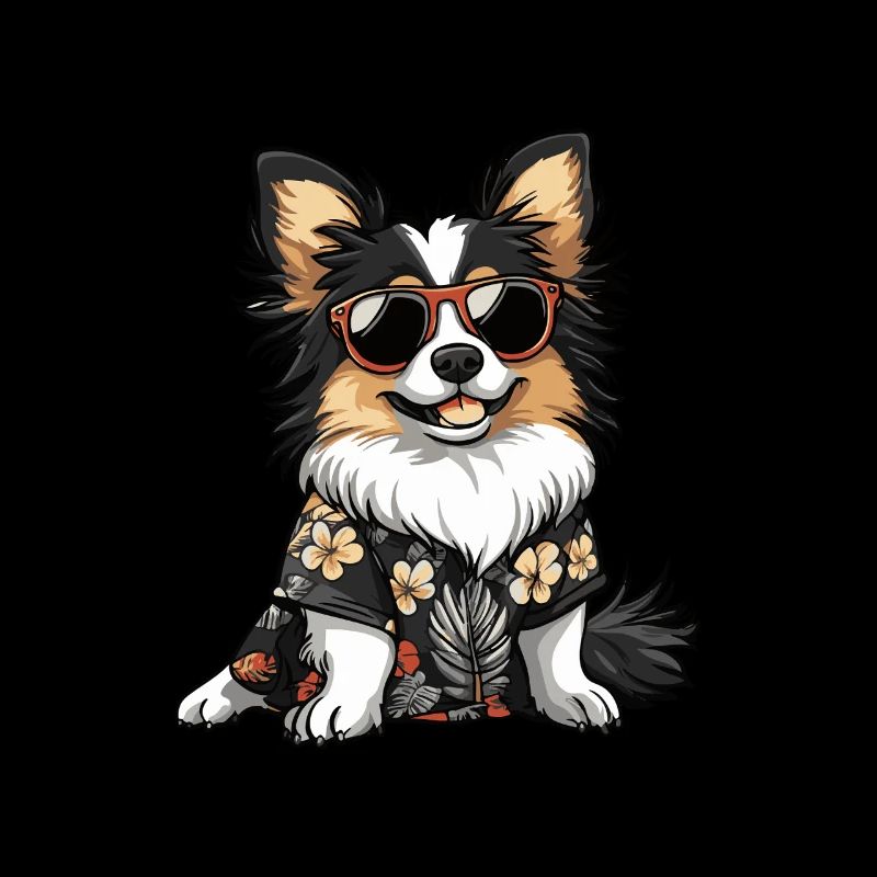 Border Collie Dog Funny Summer