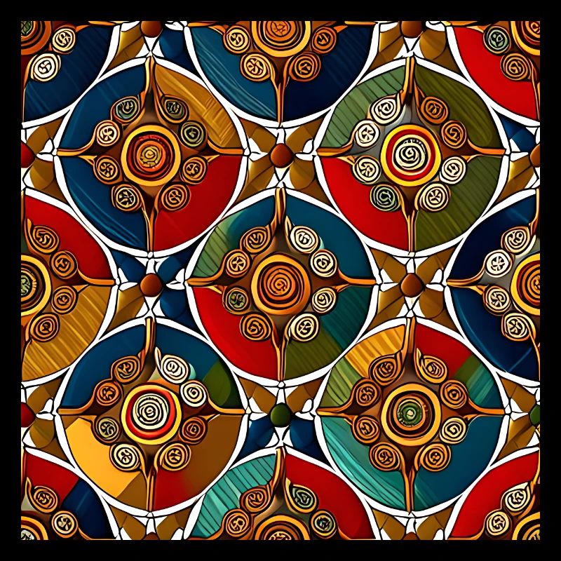 Modern Ajrakh Pattern