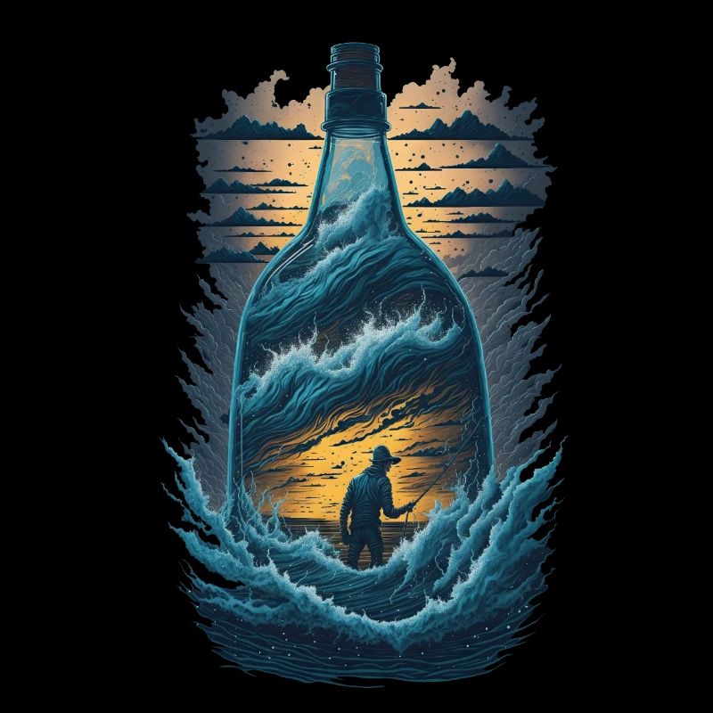 Bouteille de pêche à la ligne