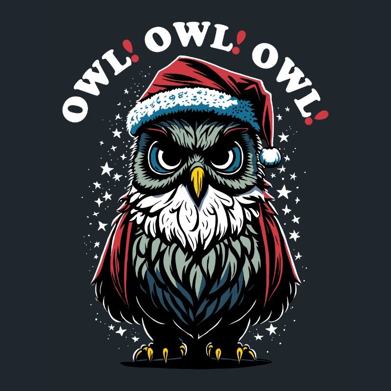 Weihnachtsmann Eule