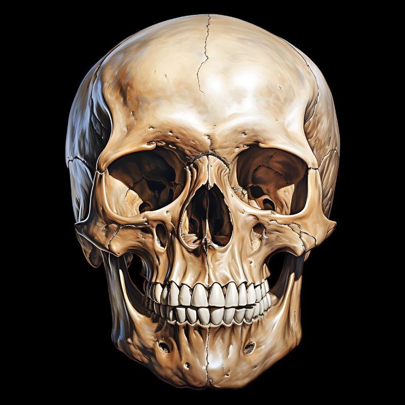 Crâne Crâne, symbole de mort et de danger