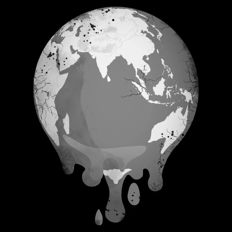 Planet Earth is melting due to climate change