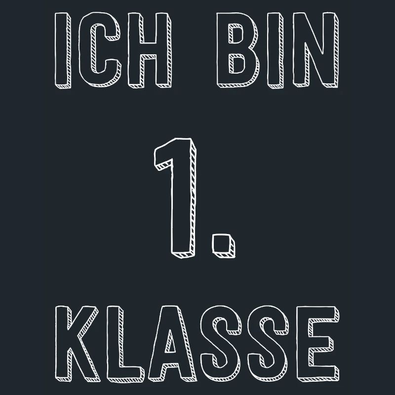 Ich bin 1. Klasse Typografie