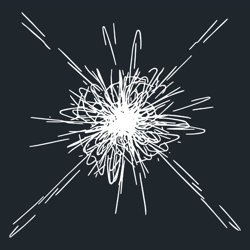 Motif de lignes d’explosion de mandala