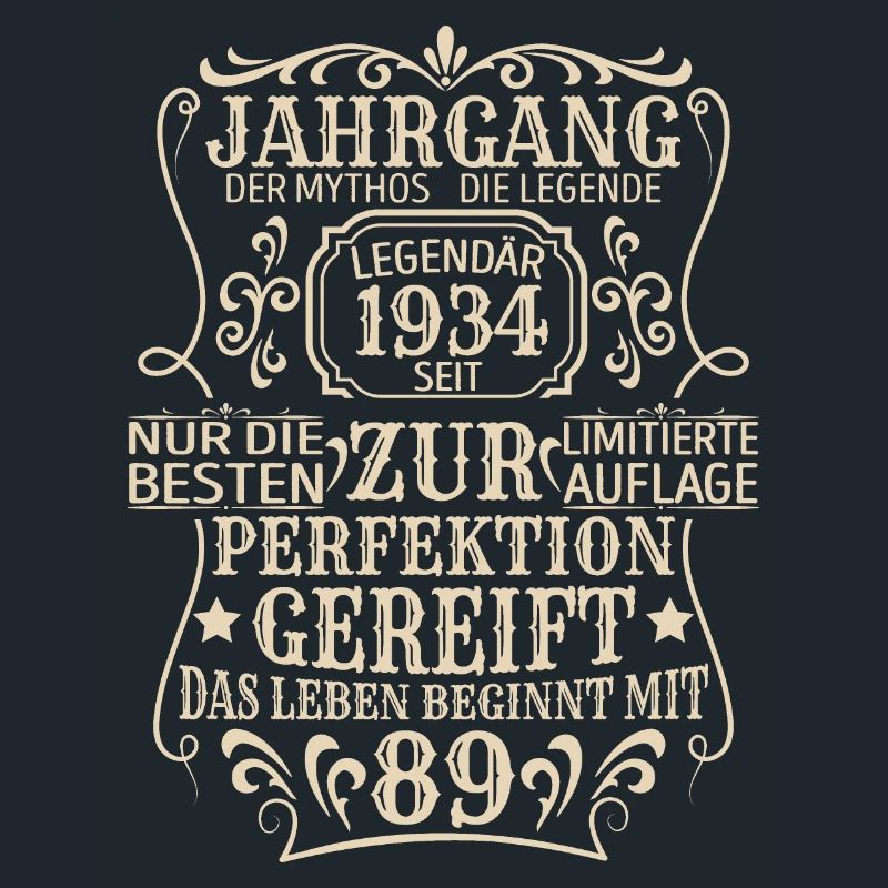 Geburtstagsgeschenk Geboren 1934 89 Jahre