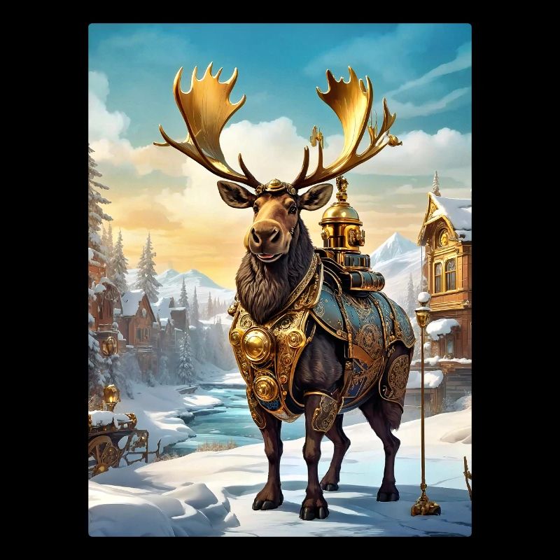 Steampunk Winter Wonderland Moose 1.9