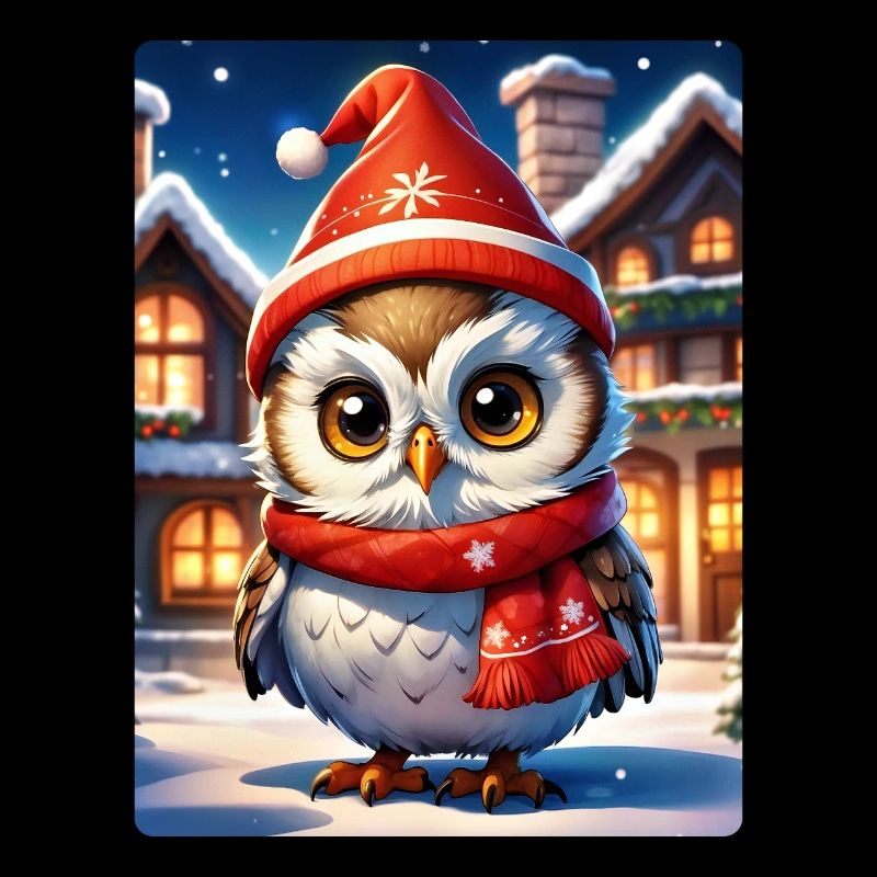 Anime Winterlandschaft Eule 1.6