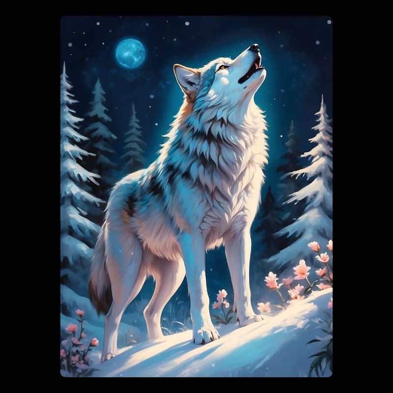 Winterlandschaft Wolf 1.2