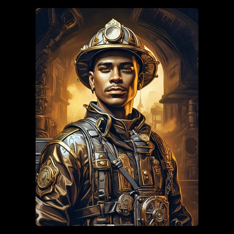 Steampunk Firefighter Man 1.8