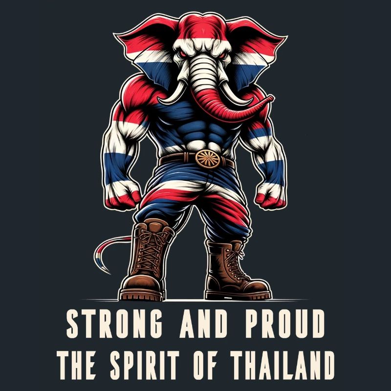 Drapeau de la Thaïlande, éléphant