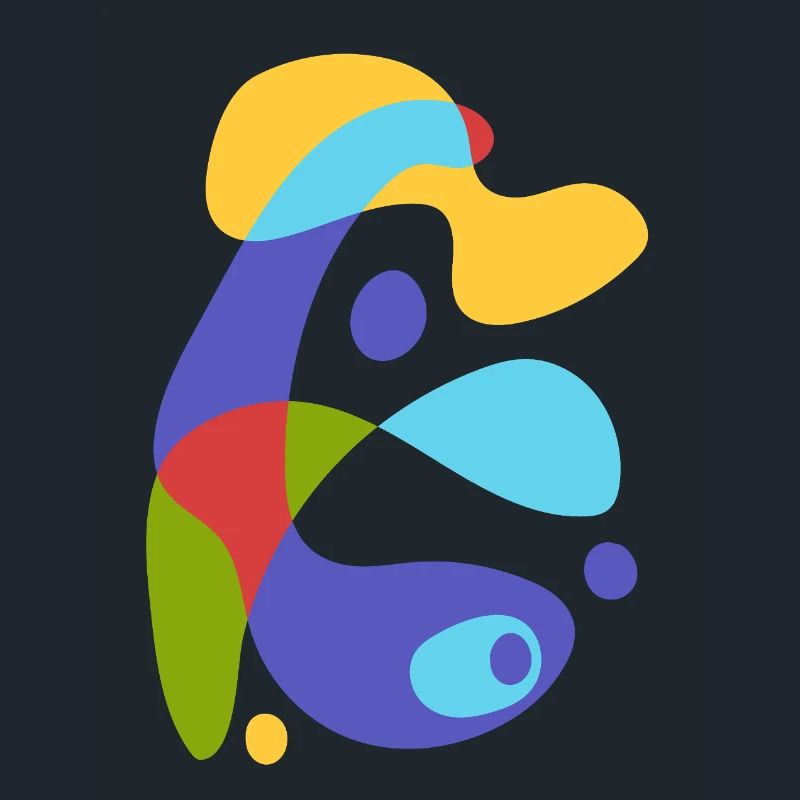 vintage abstract creature