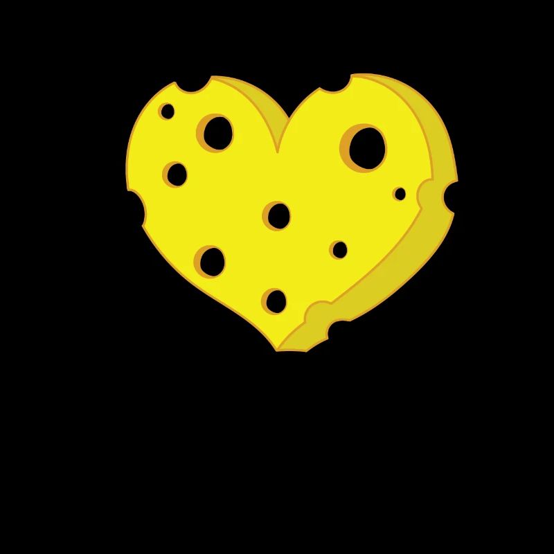 Morceaux de fromage en forme de coeur