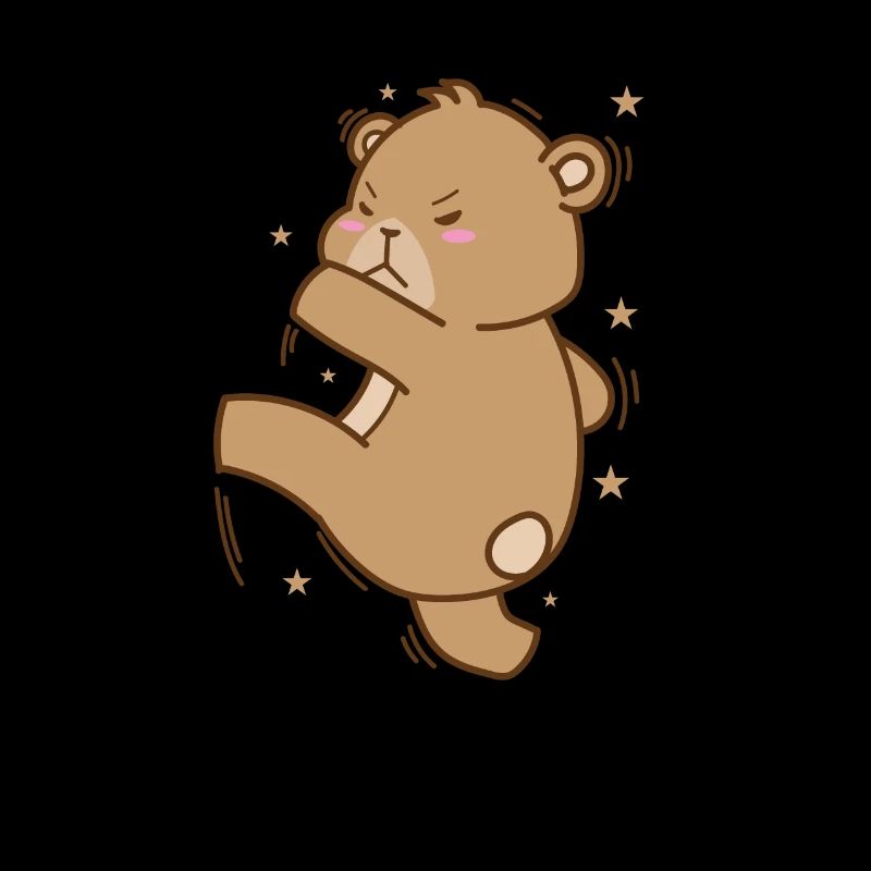 Bear throws a ball forest animal