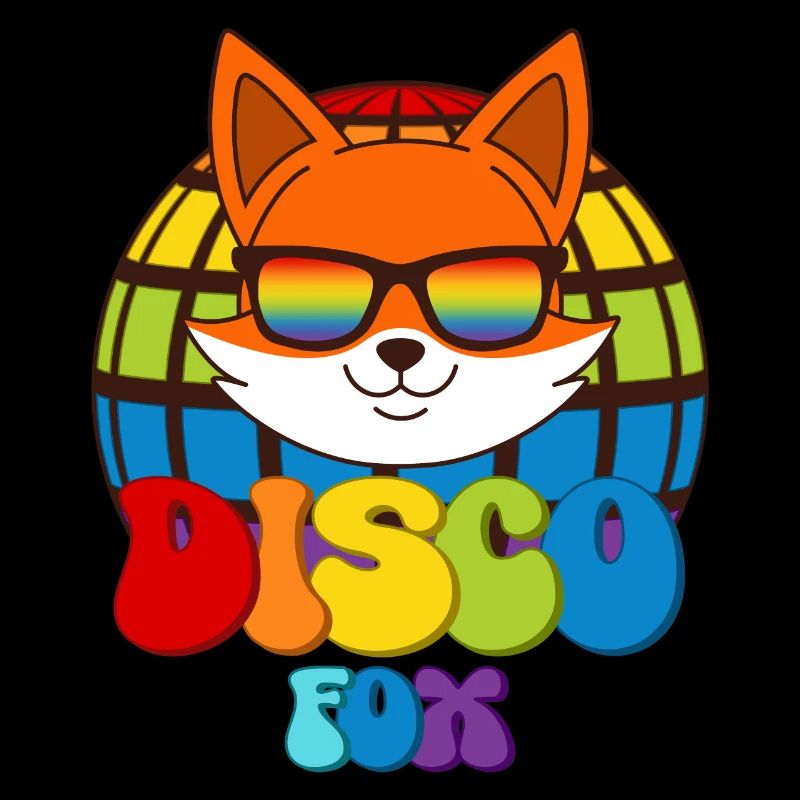 Disco Fox Discokugel Fuchs Sonnenbrille Discofox