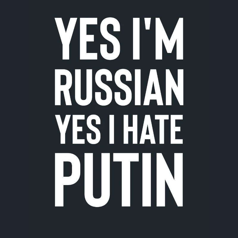 Oui im russe oui je déteste poutine blanc