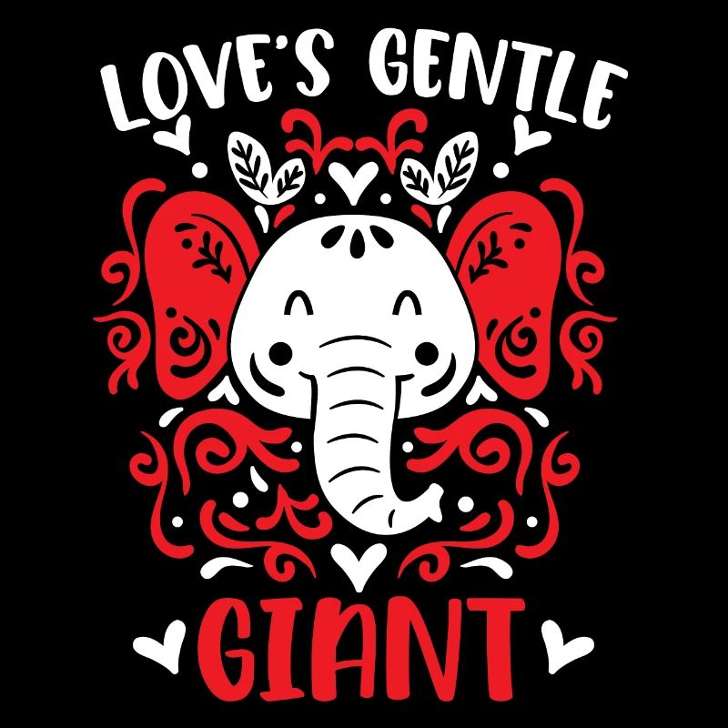 14 février Cadeau de la Saint-Valentin éléphant mignon