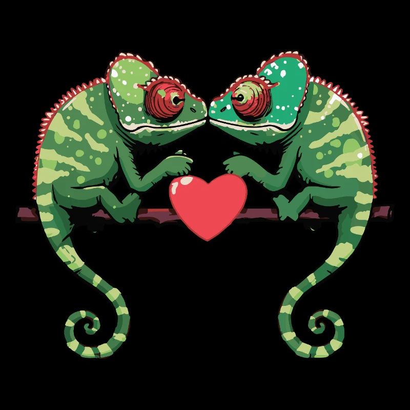 Chameleon Paar Valentinstag