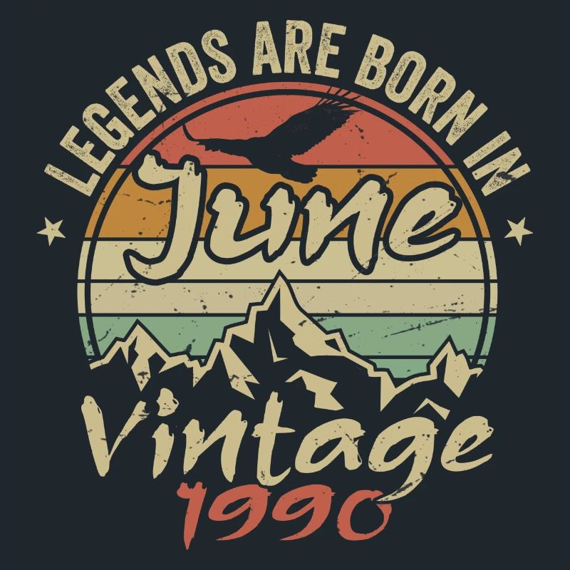 Geburtstag Juni 1990 geboren im Juni 1990 Retro 1990
