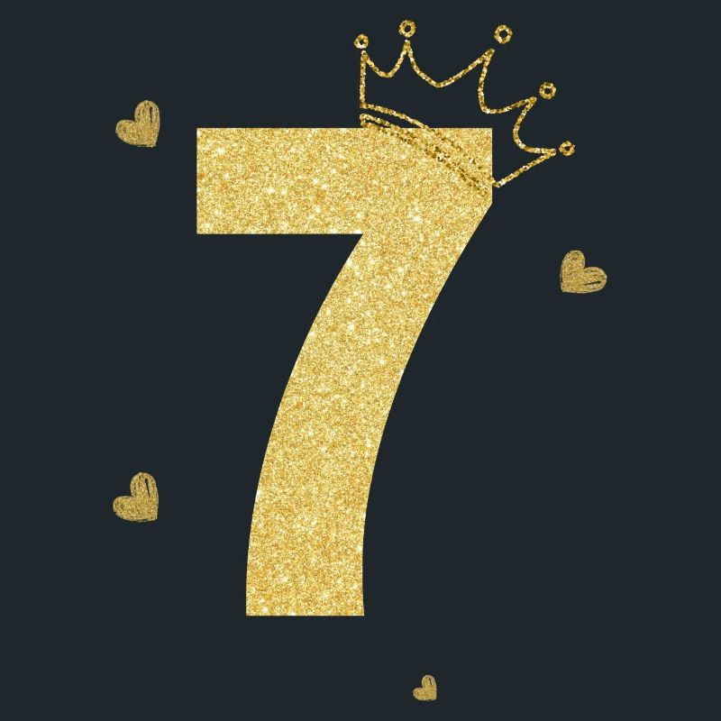 7e anniversaire couronne doré
