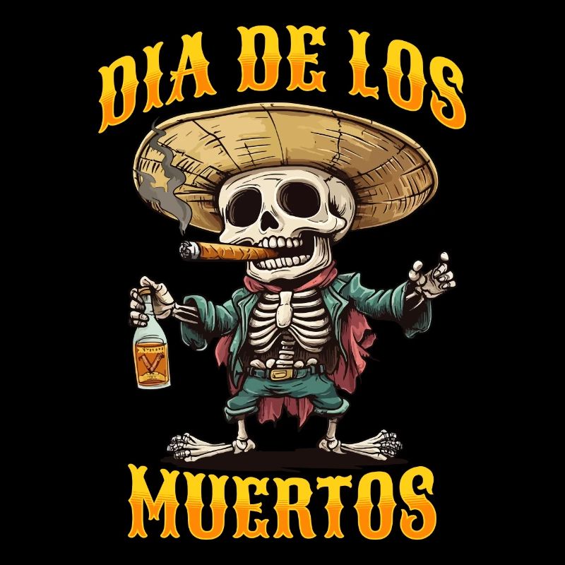 Dia De Los Muertos Skull Skull Tequilla
