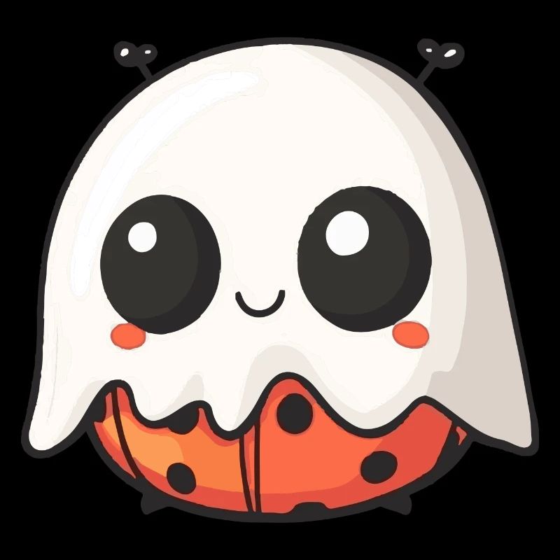 Marienkäfer Halloween Comic Geist