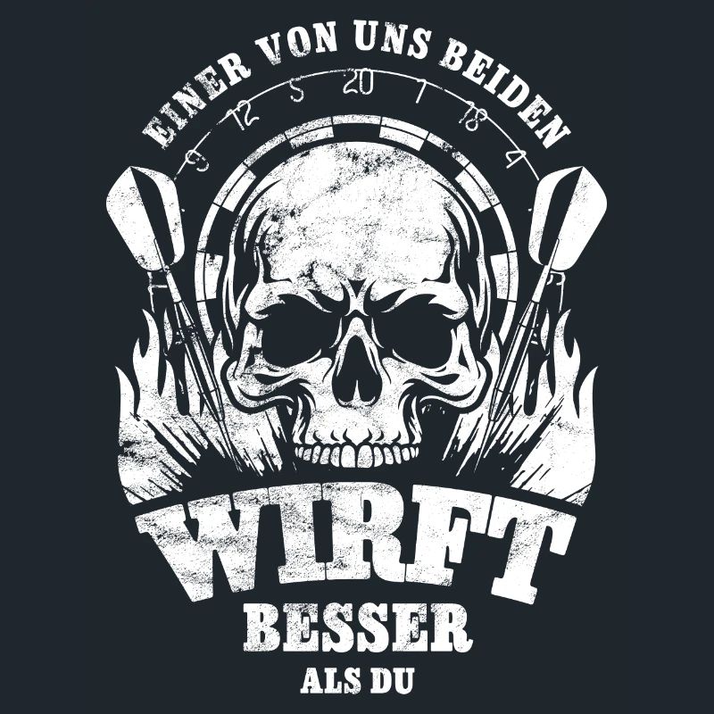Dart Skull - Einer von uns beiden wirft besser